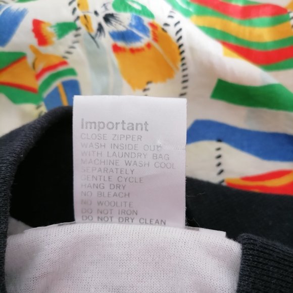 Adolfo Sport Womens Multicolor Naytical Flags Sailing Windbreaker Jacket Size L - Picture 6 of 6